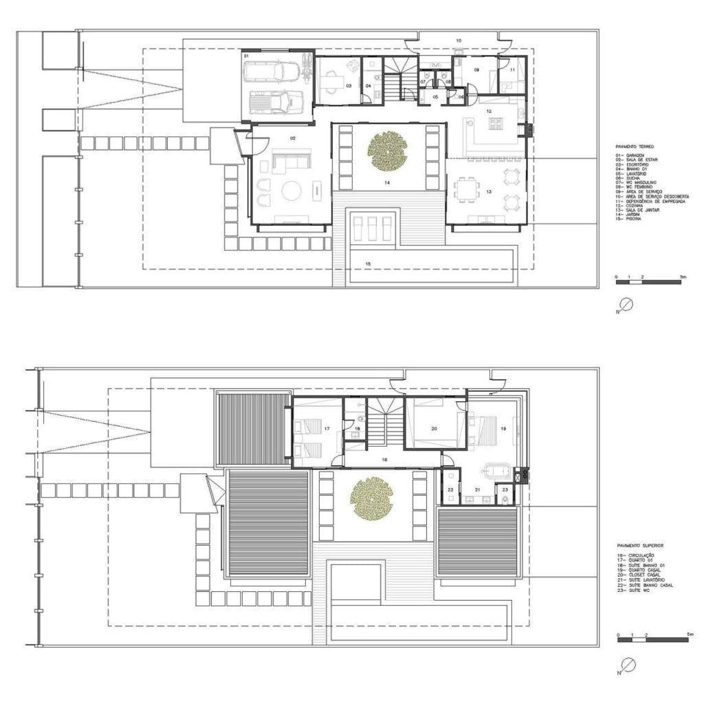 Casa Taquari, 380m². Foto: Reprodução / Ney Lima via Archdaily 