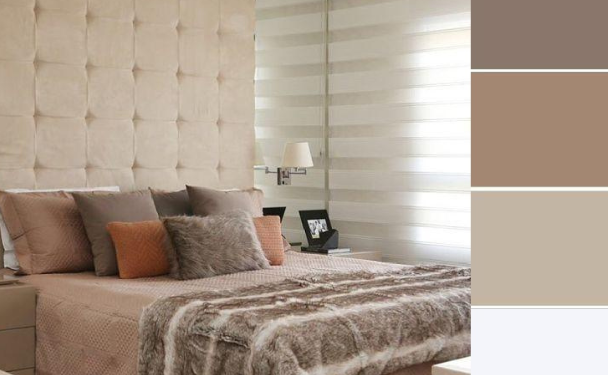 20 paletas de cores para quarto de casal para usar na decoração