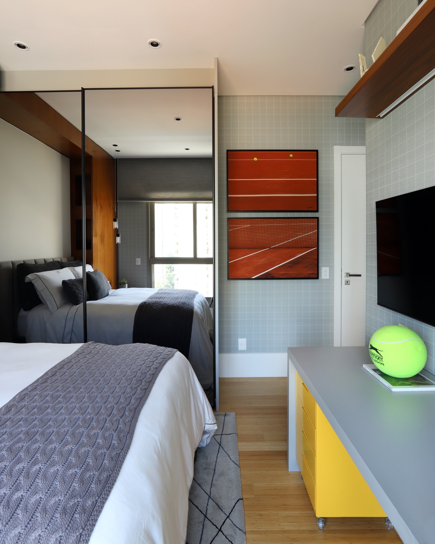 Foto de quarto de solteiro decorado 02 - 5