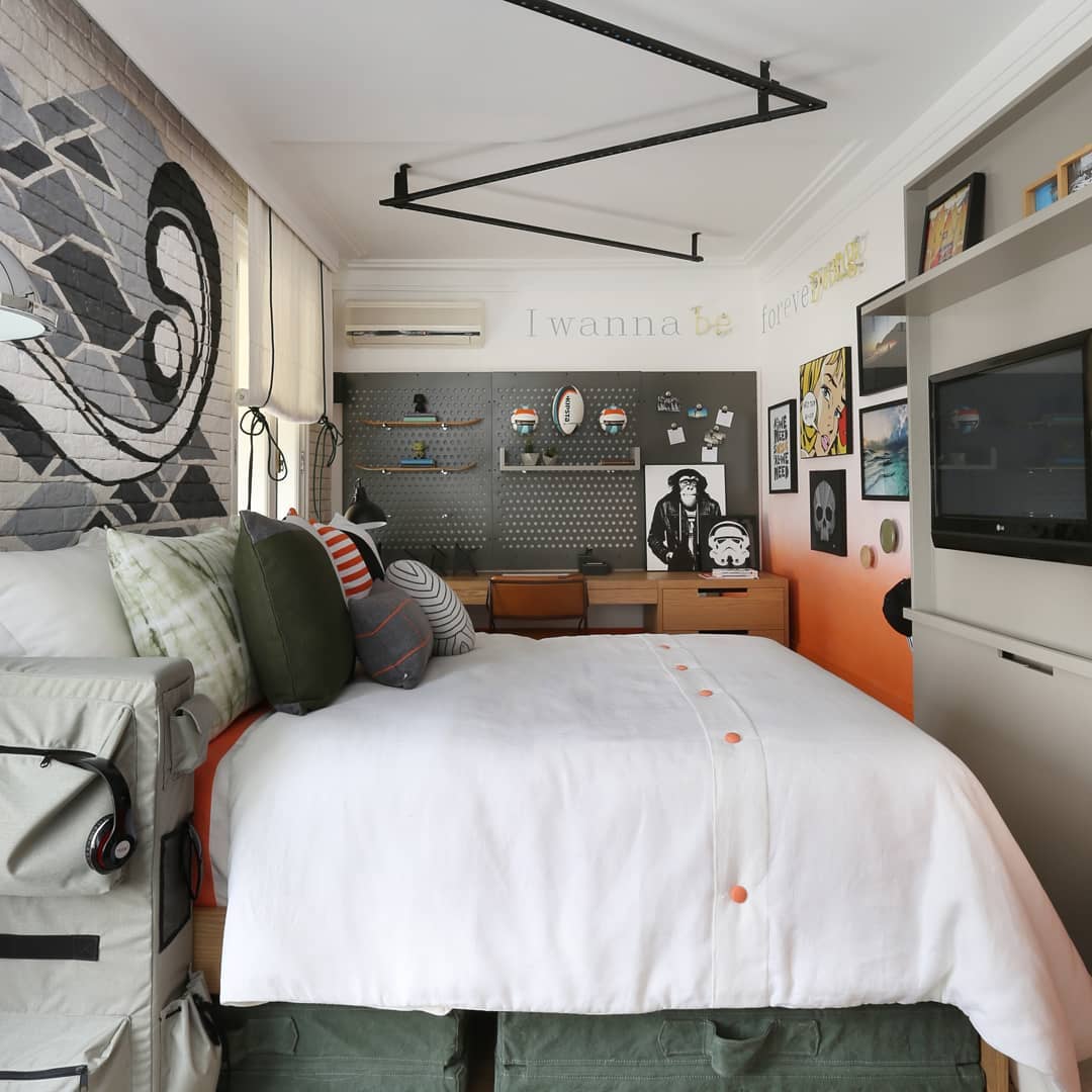 Quarto de rapaz: 60 fotos para te ajudar a decorar um ambiente masculino