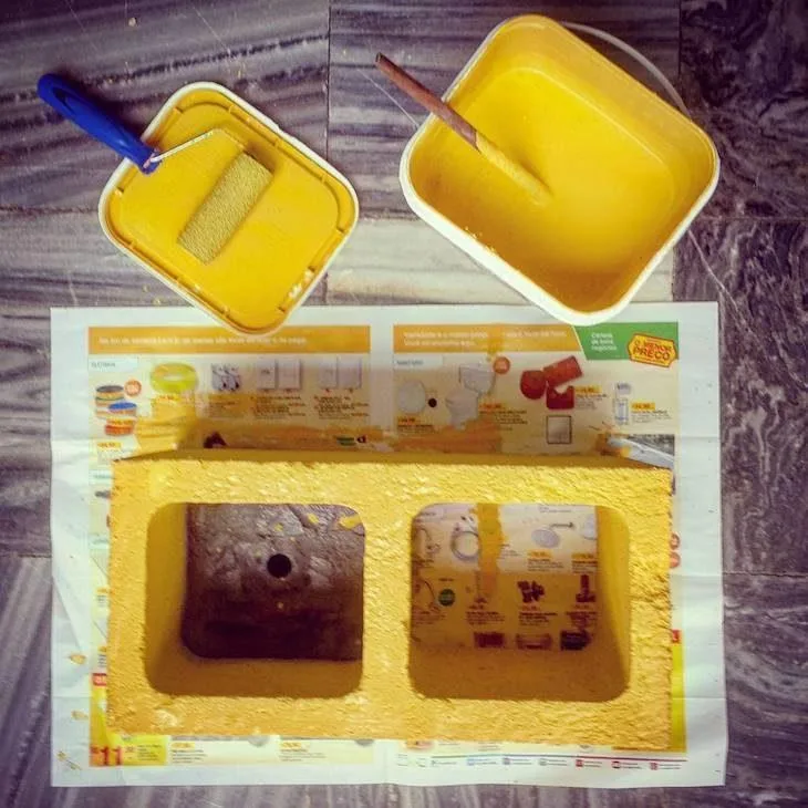Foto de bloco de concreto na decoracao 1 - 1
