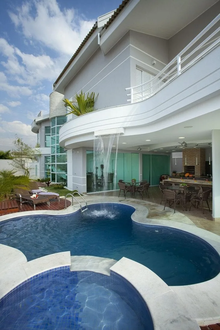 Foto de cascata para piscina 16 - 18