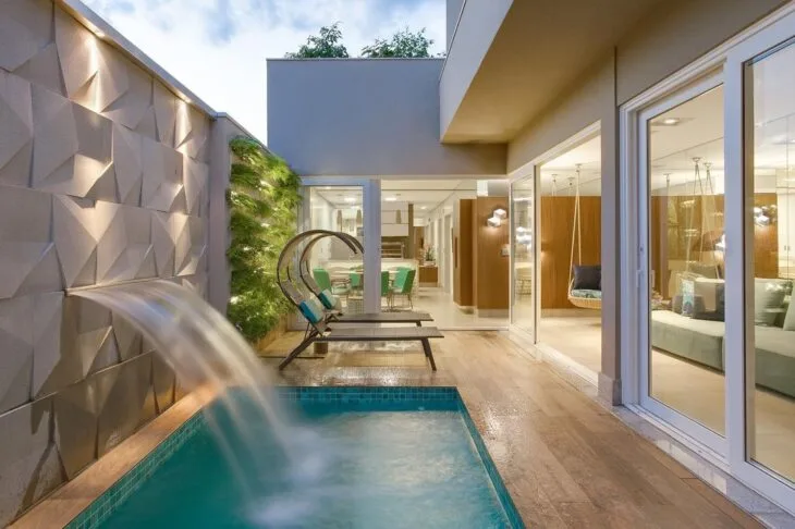 Foto de cascata para piscina 160 - 61