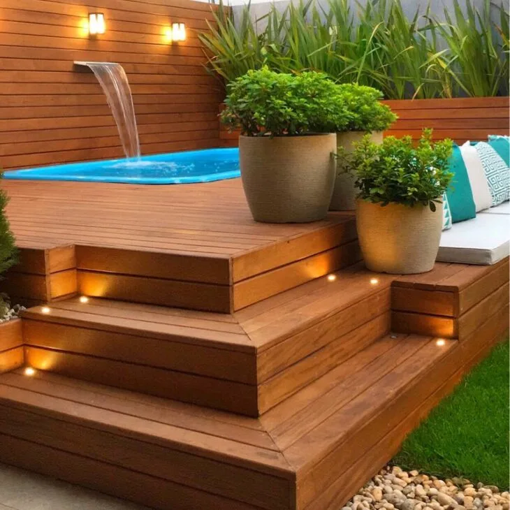 Foto de cascata para piscina 57 1 - 58