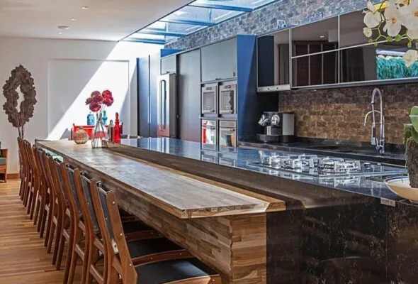 Balcão de cozinha: 70 ideias e modelos com muito estilo