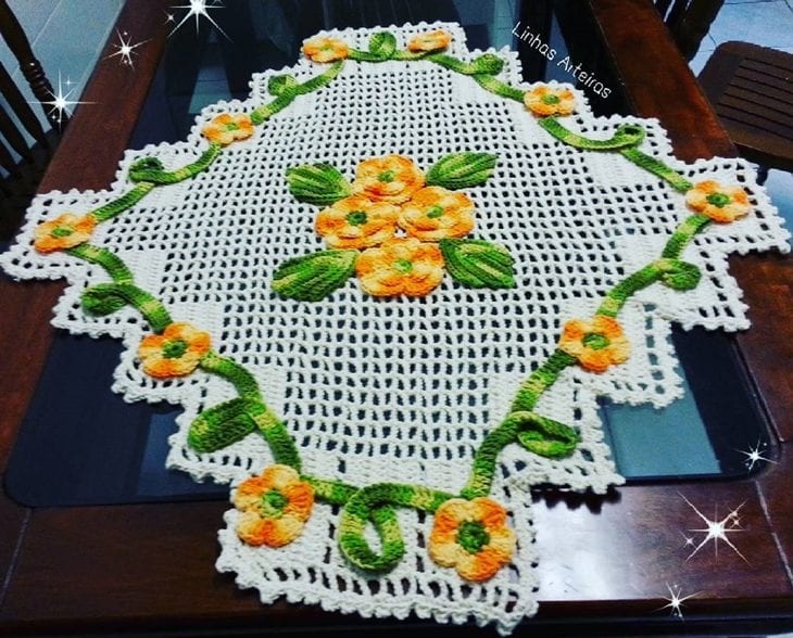 Foto de flor de croche 84 - 85