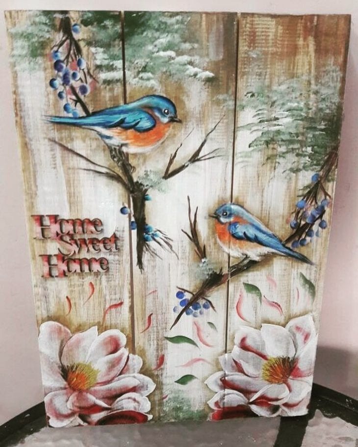 Foto de painel de pallet 32 - 35