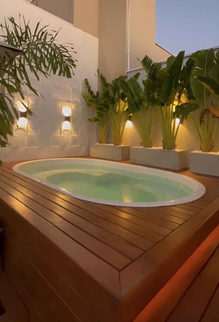 Piscina de fibra: 45 projetos práticos para curtir o verão