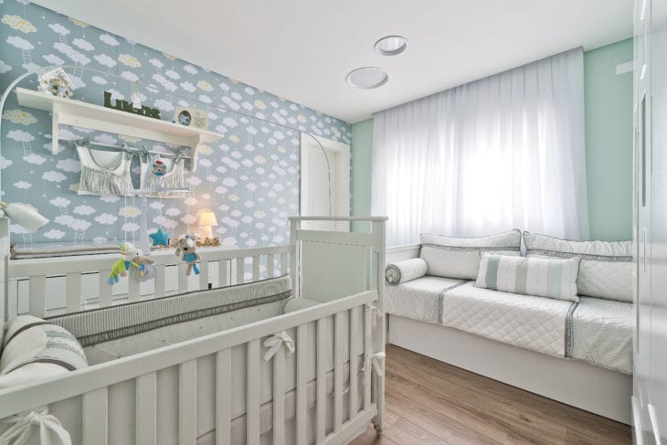 Foto de quarto de bebe tema nuvem 1 - 4