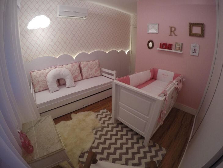 Foto de quarto de bebe tema nuvem 11 - 14