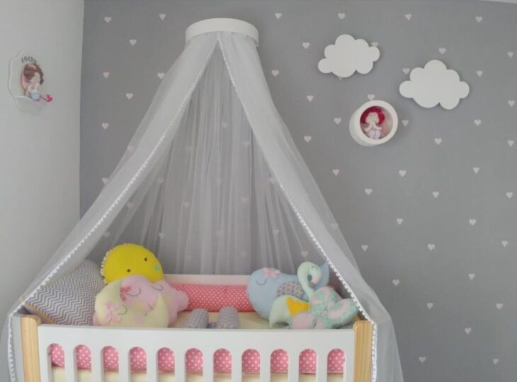 Foto de quarto de bebe tema nuvem 19 - 21