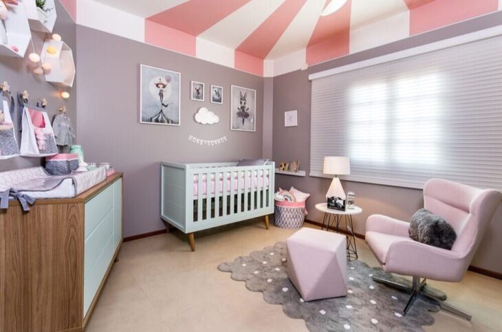 Foto de quarto de bebe tema nuvem 23 - 25