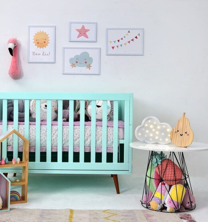 Foto de quarto de bebe tema nuvem 28 - 30