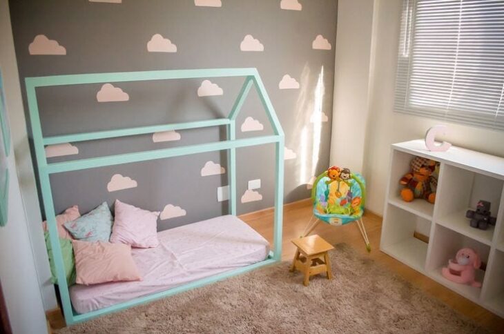 Foto de quarto de bebe tema nuvem 3 - 6