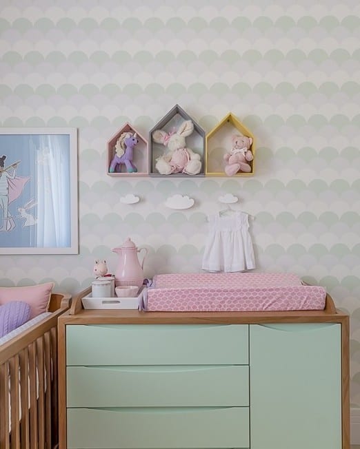 Foto de quarto de bebe tema nuvem 38 - 40