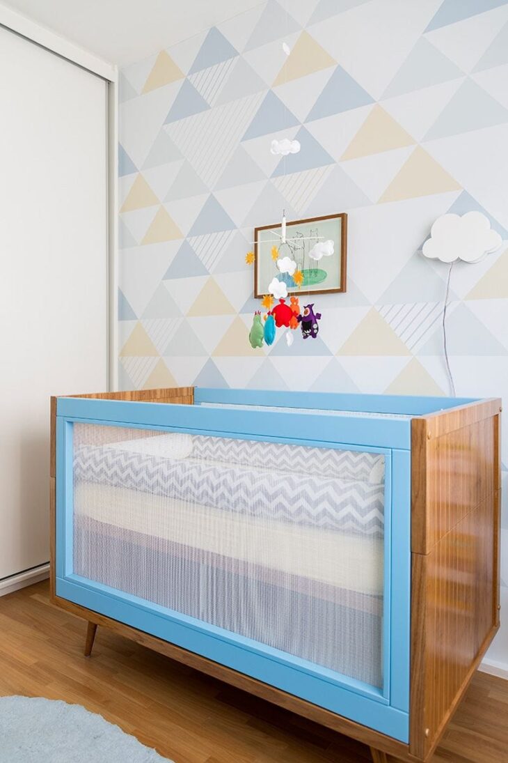 Foto de quarto de bebe tema nuvem 6 - 9