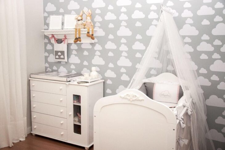 Foto de quarto de bebe tema nuvem 8 - 11