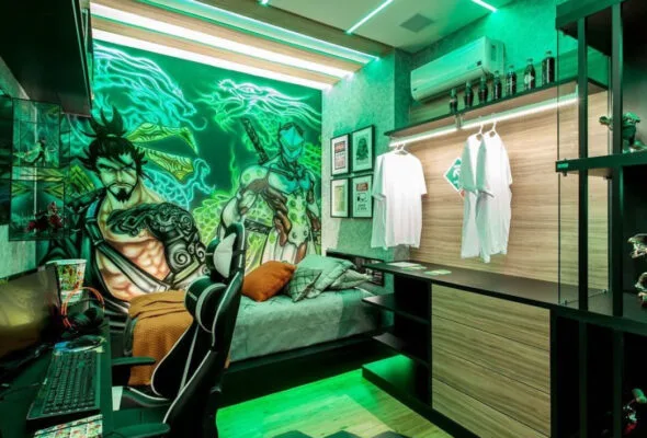 Quarto gamer: 40 ideias de decoração para quem é apaixonado por jogos
