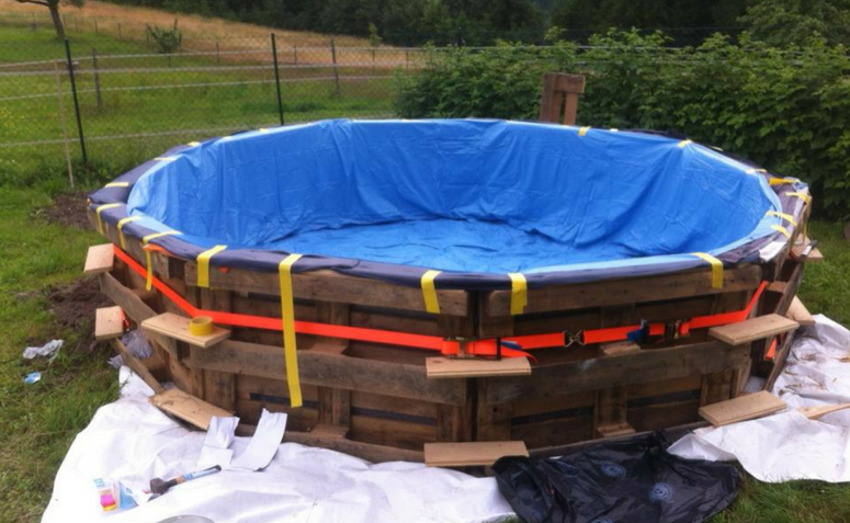 Foto de Piscina de pallet passo3 - 3