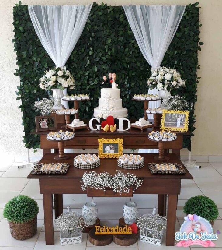 Foto de decoracao de casamento simples 76 - 77