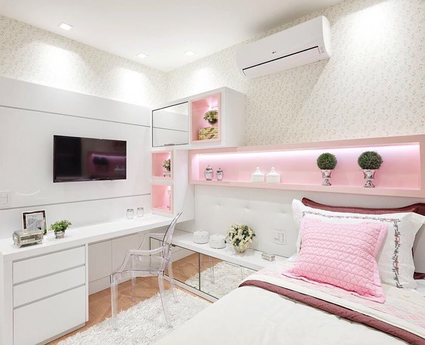 Foto de quarto rosa 69 - 69