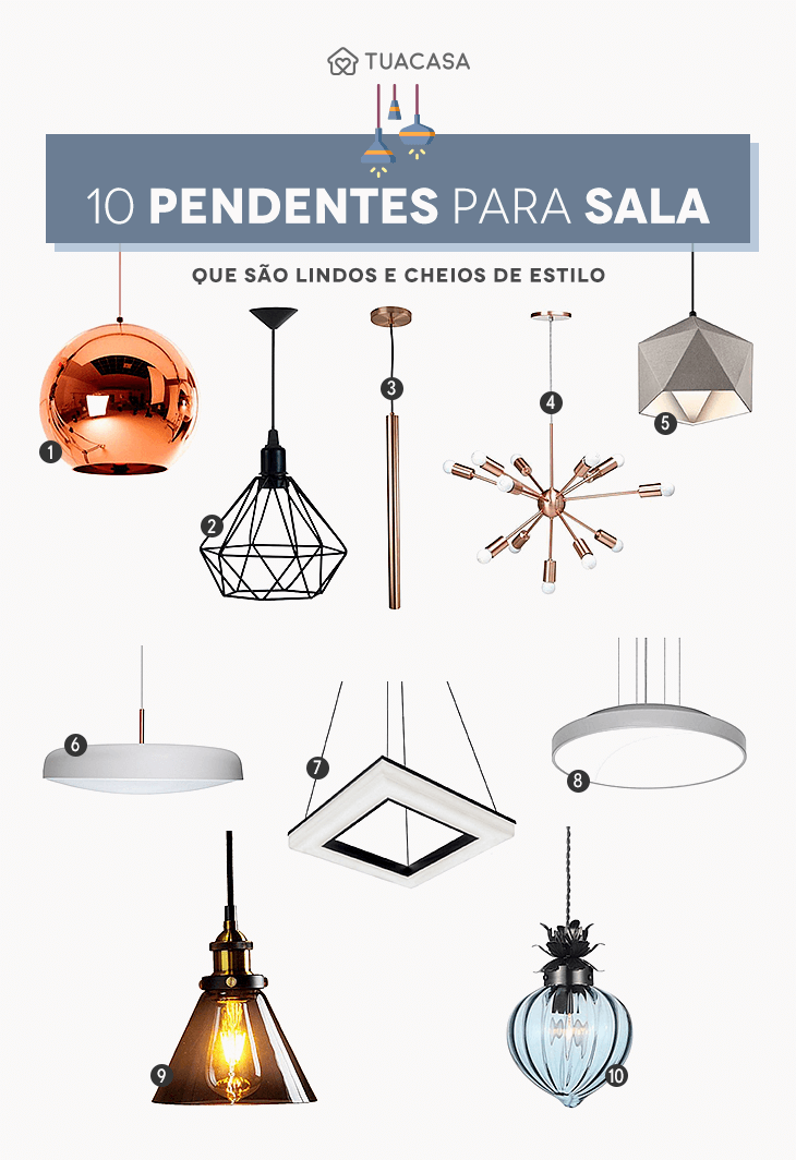 Foto de pendentes para sala comprar - 51