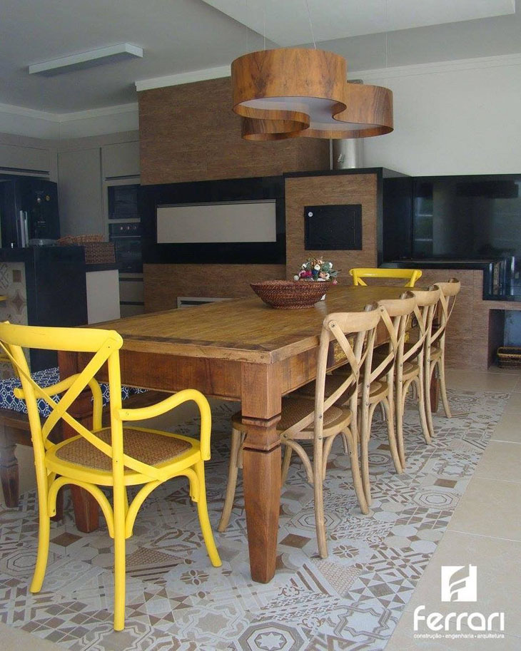 Foto de mesa de madeira rustica 54 - 56