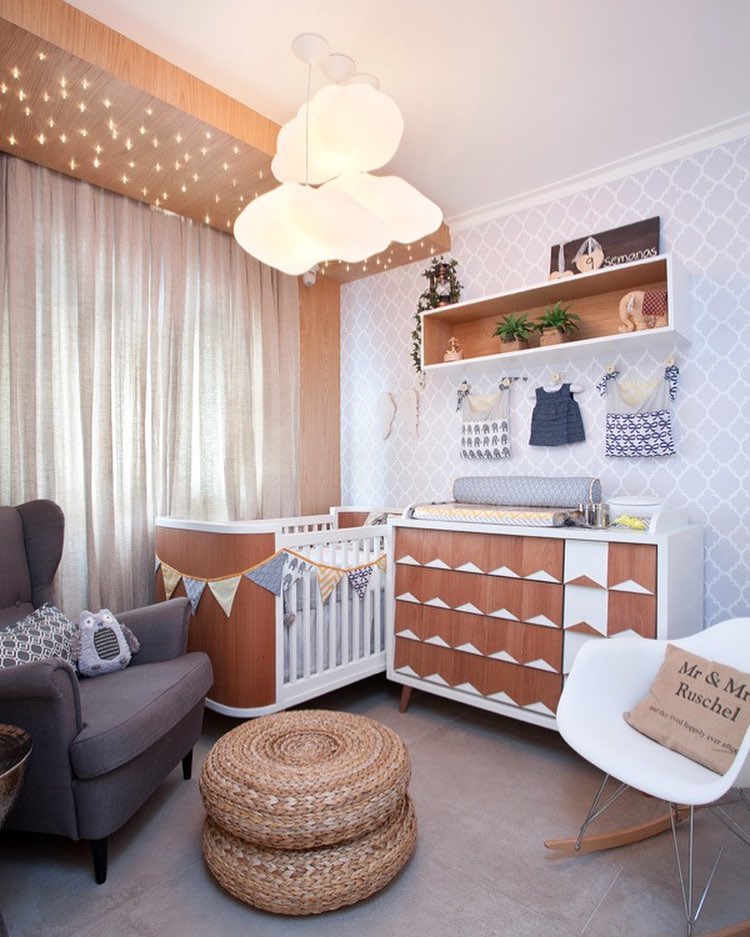 Foto de cortina para quarto de bebe 16 - 19