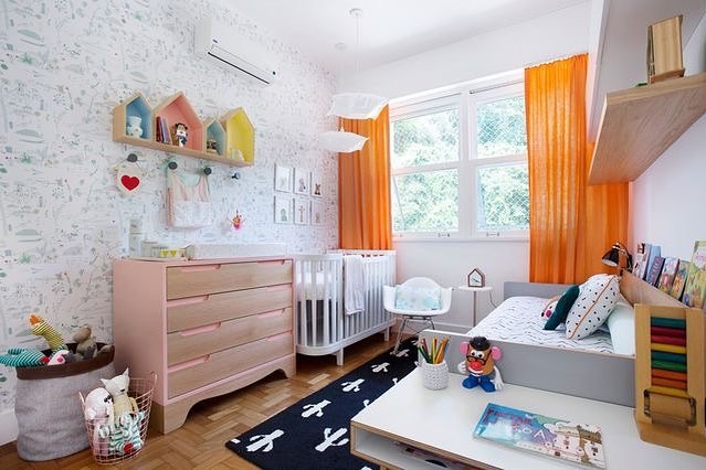 Foto de cortina para quarto de bebe 32 - 35