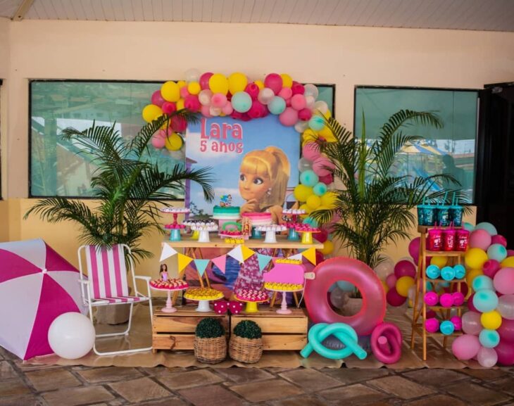 Foto de festa da barbie 55 - 58