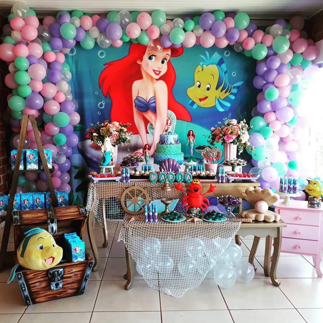 Foto de festa pequena sereia 52 - 55