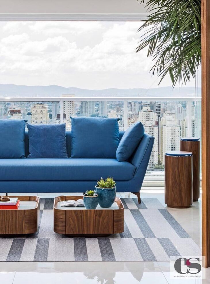 Foto de sofa azul 18 - 18