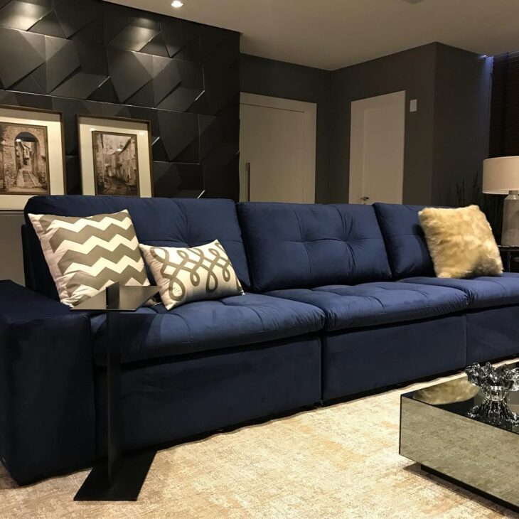 Foto de sofa azul 25 - 25