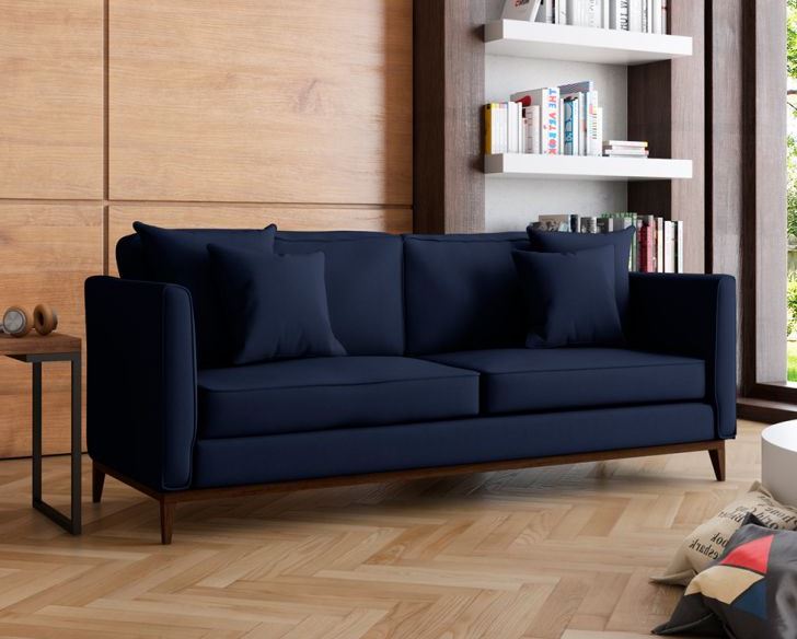 Foto de sofa azul 50 - 50