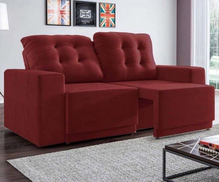 Foto de sofa vermelho 50 - 48