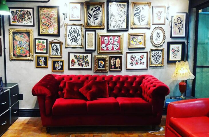 Foto de sofa vermelho 64 - 62