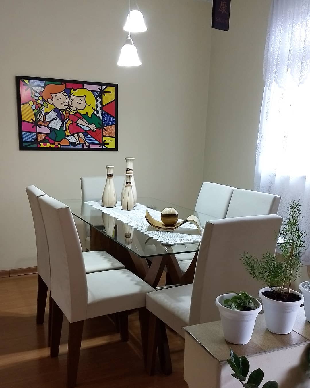 Foto de mesa de jantar de vidro 38 - 38