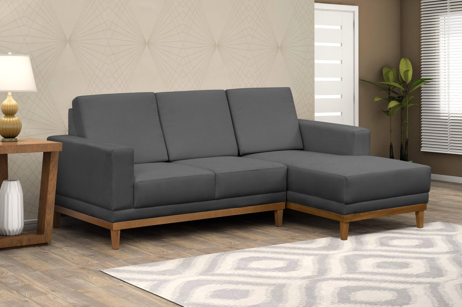 Foto de sofa cinza 87 - 15