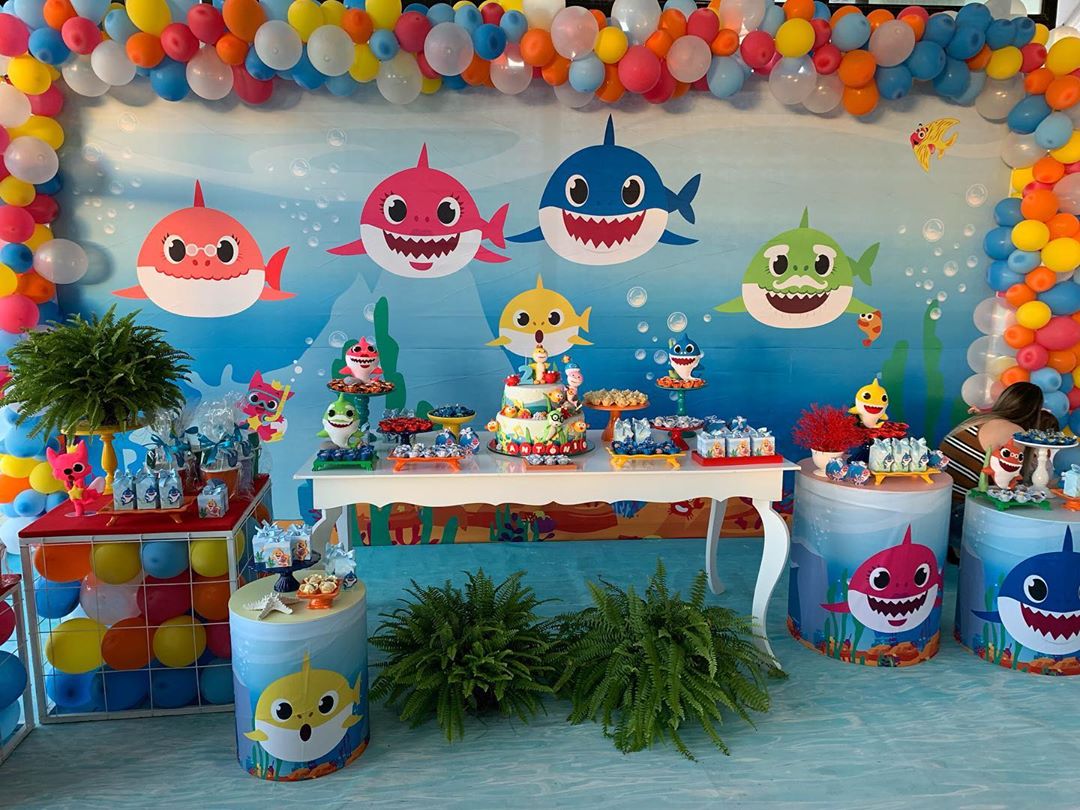 Foto de festa baby shark 16 - 19