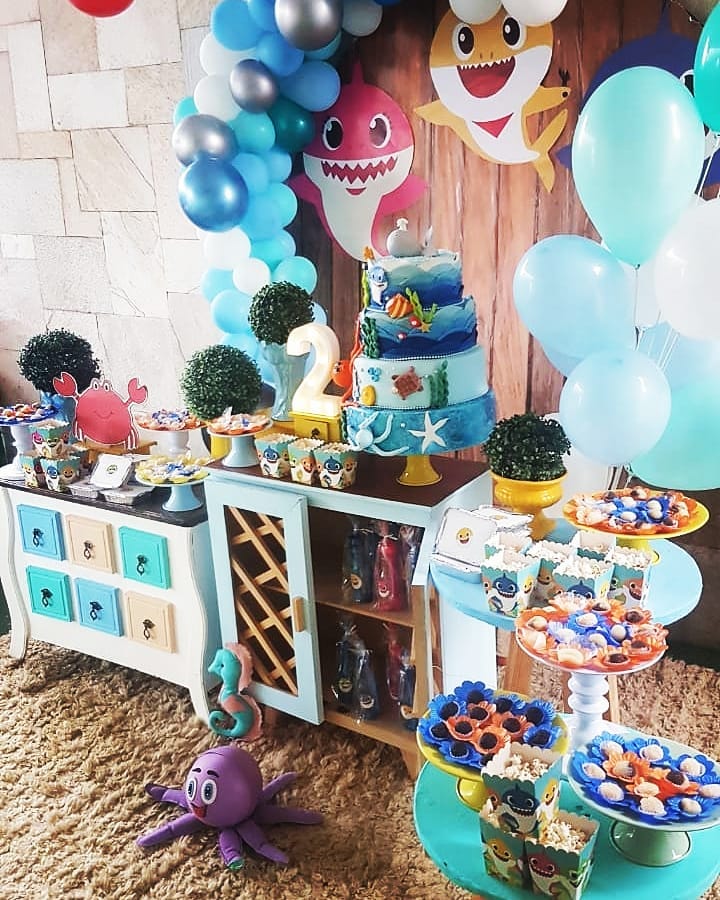 Foto de festa baby shark 23 - 26