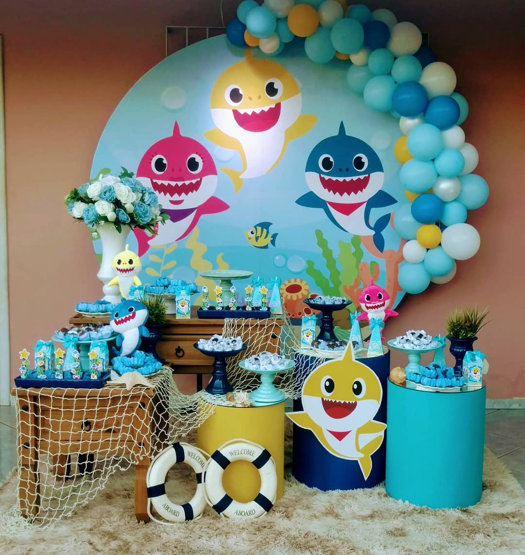 Foto de festa baby shark 33 - 36