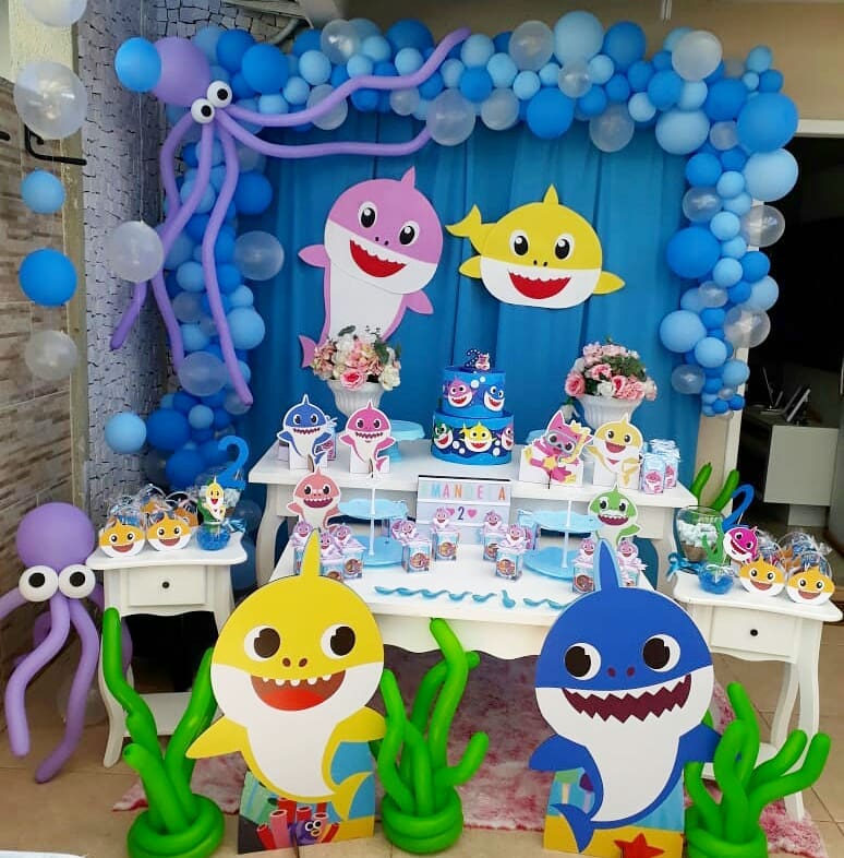 Foto de festa baby shark 34 - 37