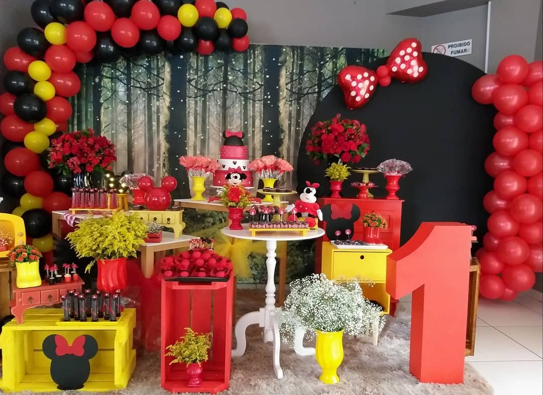 Foto de festa da minnie vermelha 3 - 3