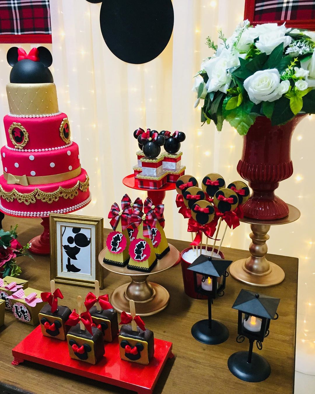 Foto de festa da minnie vermelha 36 - 37