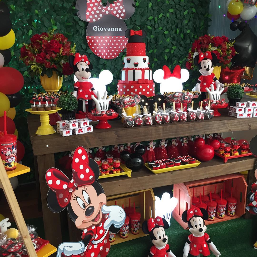 Foto de festa da minnie vermelha 43 - 44