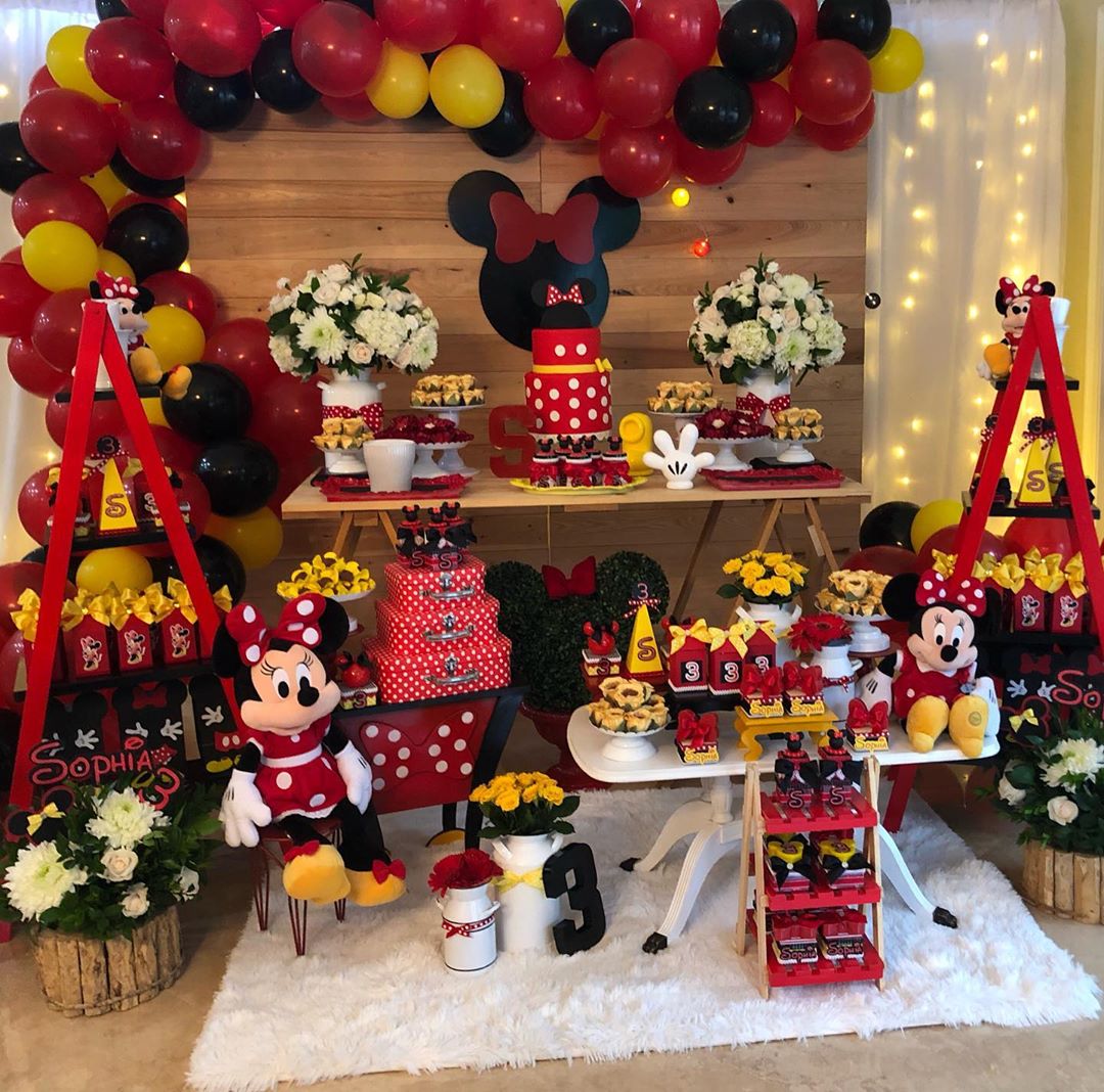 Foto de festa da minnie vermelha 50 - 51