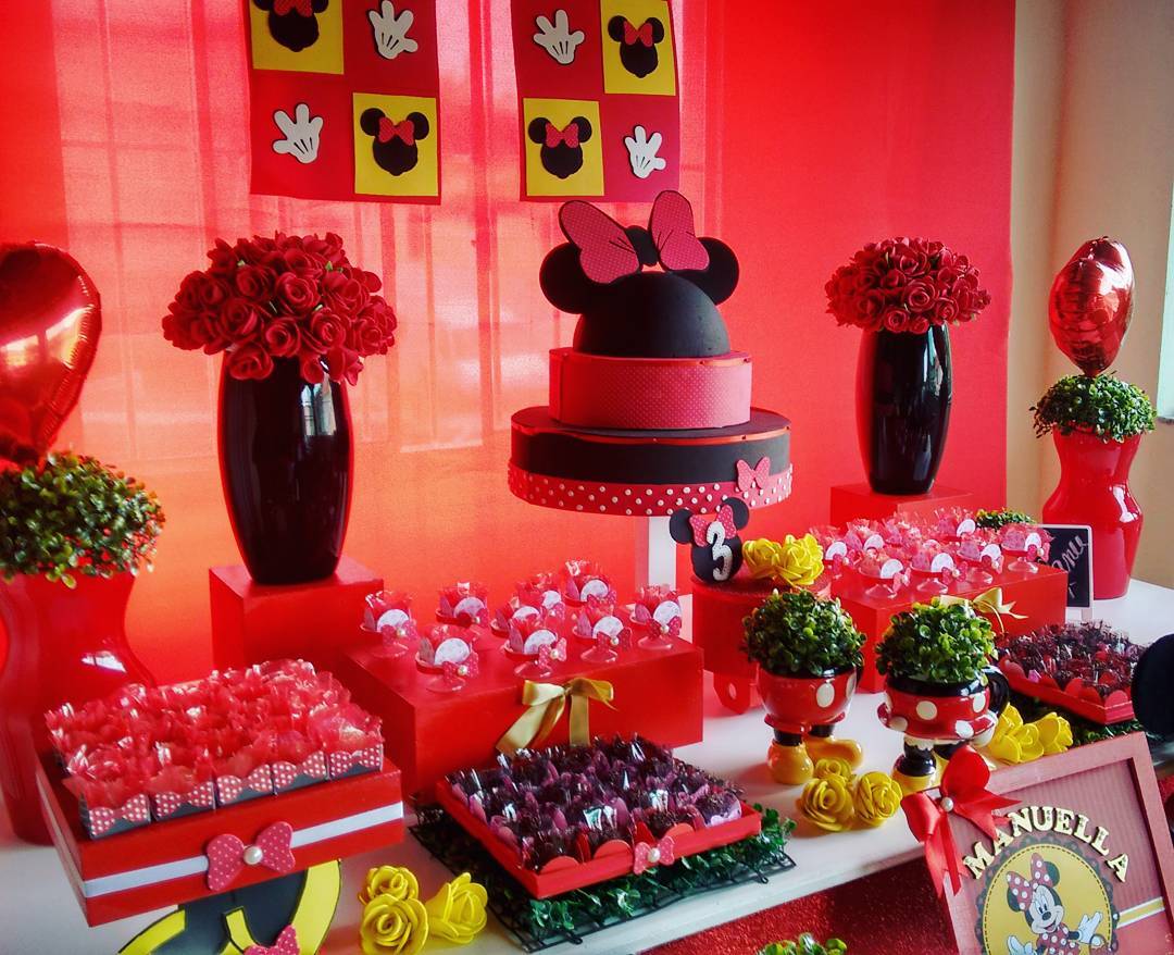 Foto de festa da minnie vermelha 52 - 53