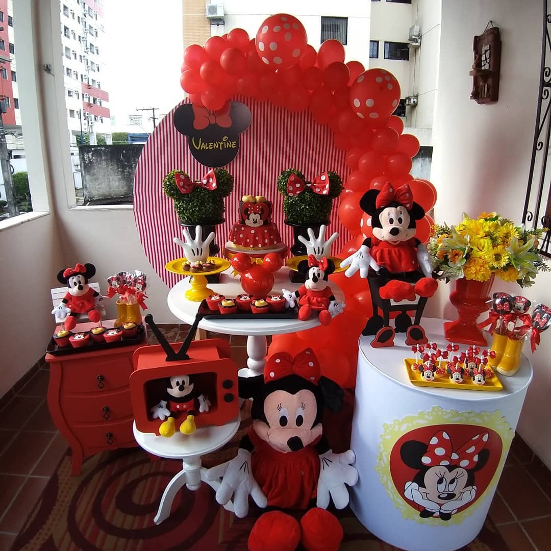 Foto de festa da minnie vermelha 63 - 64