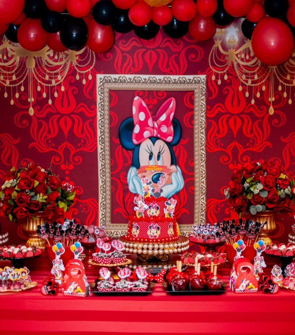 Foto de festa da minnie vermelha 69 - 70