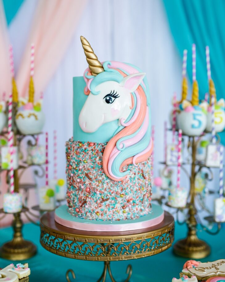 Foto de bolo de unicornio 100 - 103